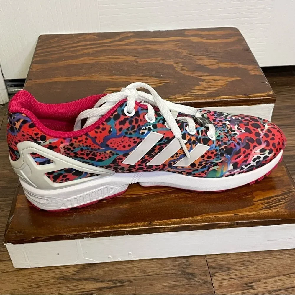 Adidas Men’s Torsion Zx Flux Pink Red White Black Multicolor Sneakers Shoes sz 6